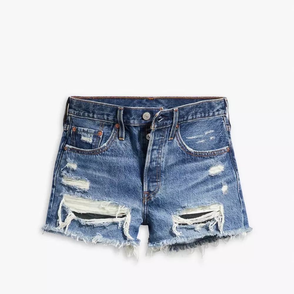 Levi's 501 Distressed Denim Shorts